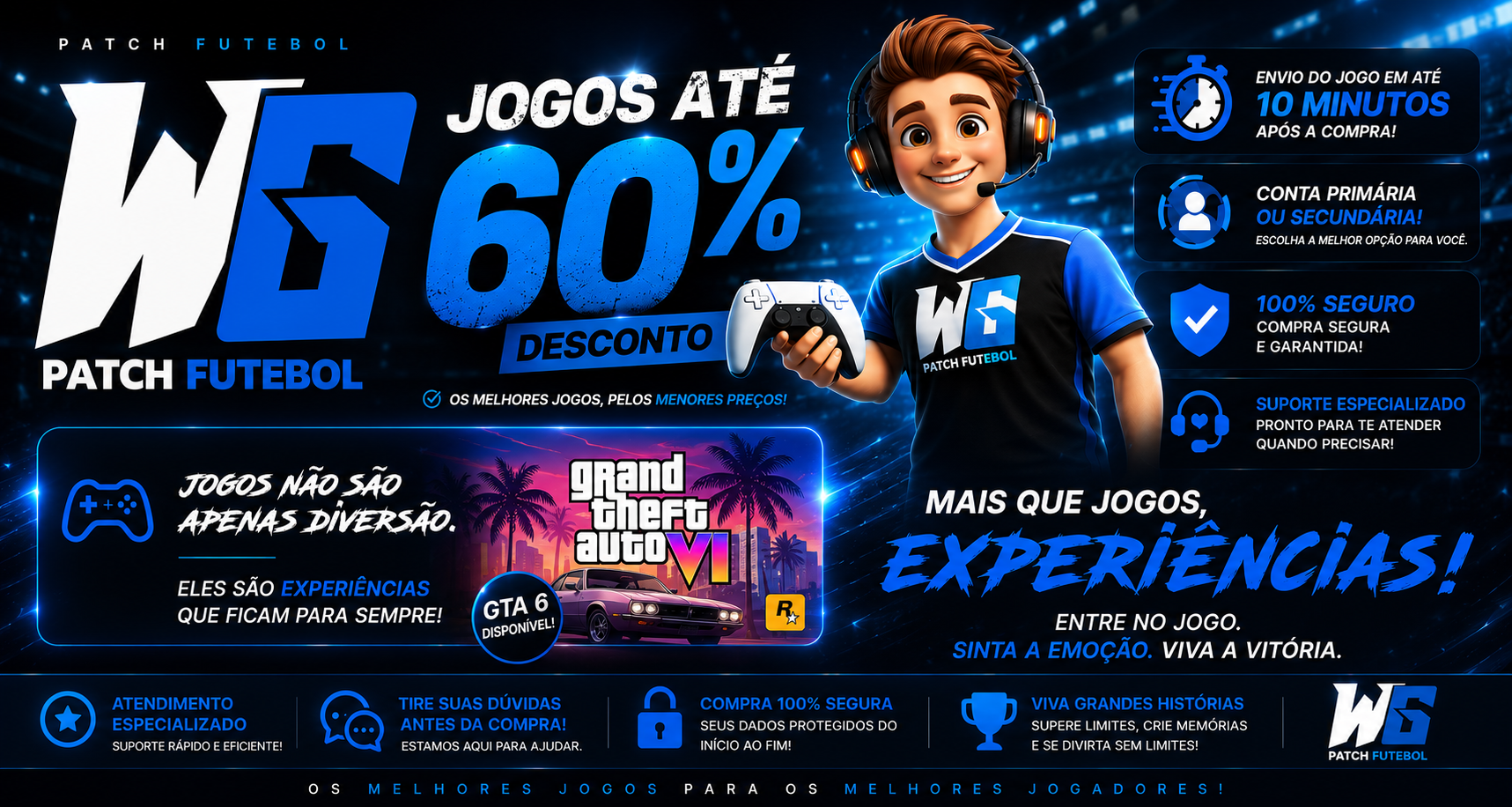 WG Patch Futebol — Jogos até 60% de desconto